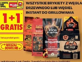 Fire Flame brykiety z węgla drzewnego lub węgiel instant do grillowania