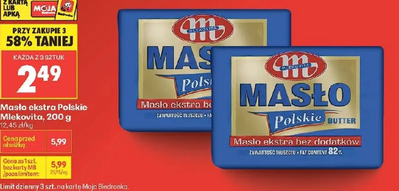 Masło ekstra Polskie Mlekovita