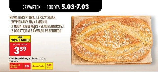 Chleb rodzinny z pieca