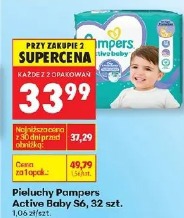 Pieluchy Pampers Active Baby S6, 32 szt.
