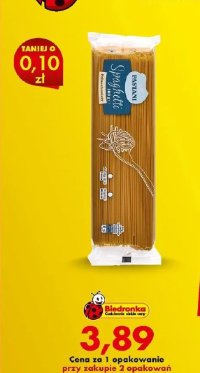 Makaron spaghetti pełnoziarnisty Pastani