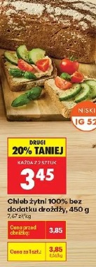 Chleb żytni 100% bez dodatku drożdży