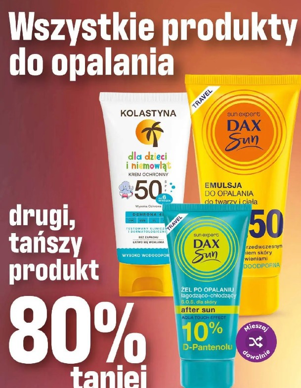 Wszystkie produkty do opalania