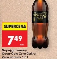 Napój gazowany Coca-Cola Zero Cukru Zero Kofeiny