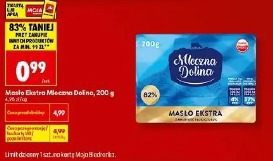 Masło ekstra Mleczna Dolina