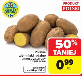 Polskie ziemniaki jadalne Jakość z Natury Carrefour