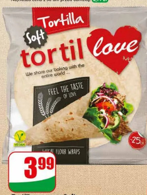 Tortilla pszenna Soft Turka