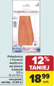 Polędwica z łososia wędzona na zimno KOHLER