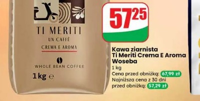 Kawa ziarnista Ti Meriti Crema E Aroma Woseba