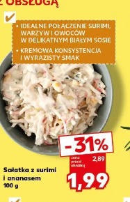 Sałatka z surimi i ananasem