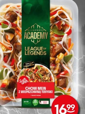 Makaron Chow Mein Academy League Of Legends z wieprzowiną teriyaki i warzywami