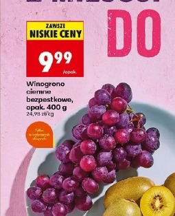 Winogrono ciemne bezpestkowe