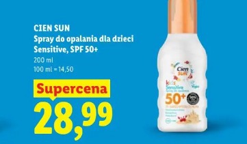 CIEN SUN Spray do opalania dla dzieci Sensitive, SPF 50+
