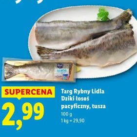 Targ Rybny Lidla Dziki łosoś pacyficzny, tusza