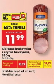 Kiełbasa krakowska z szynki Tarczyński