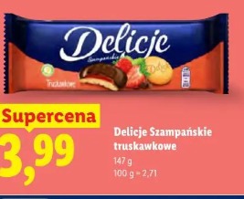 Delicje Szampańskie truskawkowe