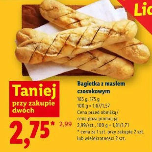Bagietka z masłem czosnkowym