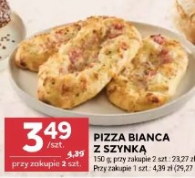 Pizza bianca z szynką