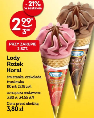 Lody Rożek Koral
