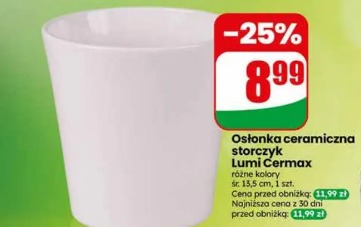 Osłonka ceramiczna storczyk Lumic Cermax