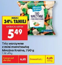 Trio warzywne z mini marchewką Mrożna Kraina