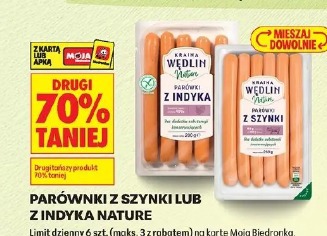 Parówki z szynki Kraina Wędlin Nature