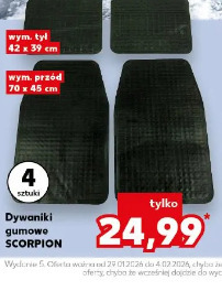 Dywaniki gumowe Scorpion