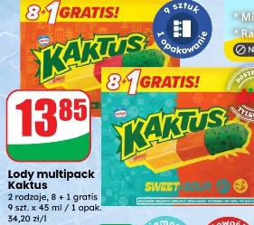 Lody multipack Kaktus