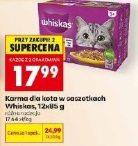 Karma dla kotów w saszetkach Whiskas, 12x85 g