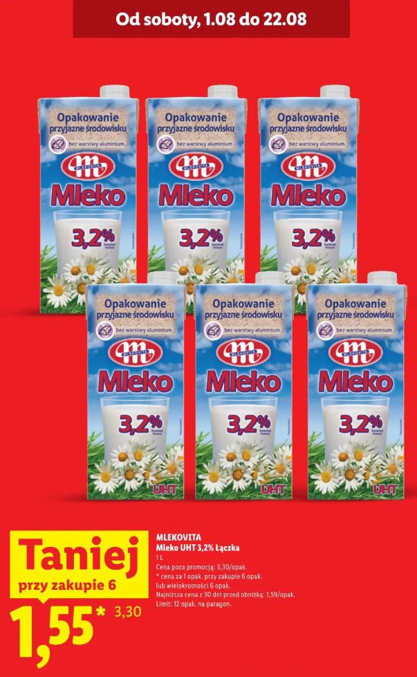 Mlekovita Mleko UHT 3,2% Łączka