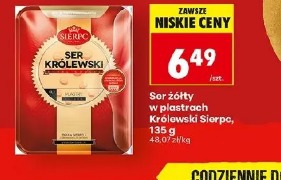 Ser żółty w plastrach Królewski Sierpc
