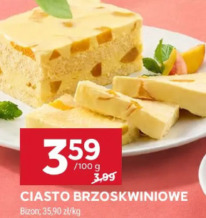 Ciasto brzoskwiniowe Bizon