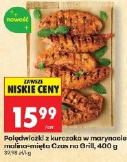 Polędwiczki z kurczaka w marynacie malina-mięta Czas na Grill, 400 g