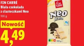 Fin Carré Biała czekolada z ciasteczkami Neo