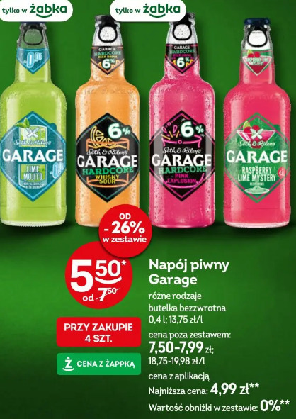 Napój piwny Garage