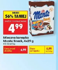 Mleczna kanapka Monte Snack