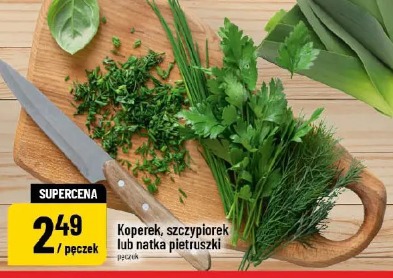 Koperek, szczypiorek lub natka pietruszki