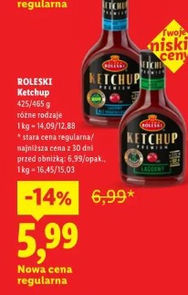 Roleski Ketchup różne rodzaje