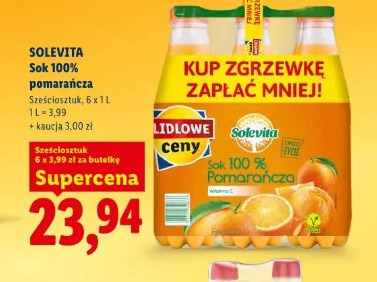 Solevita Sok 100% pomarańcza