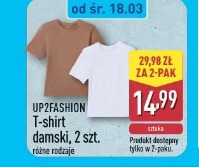 UP2FASHION T-shirt damski, 2 szt.