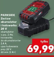 Parkside Zestaw akumulator i ładowarka 20 V