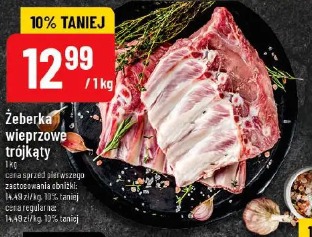 Żeberka wieprzowe trójkąty