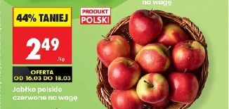 Jabłko polskie czerwone