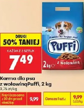 Karma dla psa z wołowiną Puffi