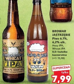 Browar Jastrzębie Piwo 6,1%, 6,2% alk. Hazy IPA, Wheat IPA