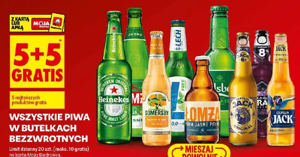 Wszystkie piwa w butelkach bezzwrotnych