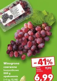 Winogrona czerwone bezpestkowe