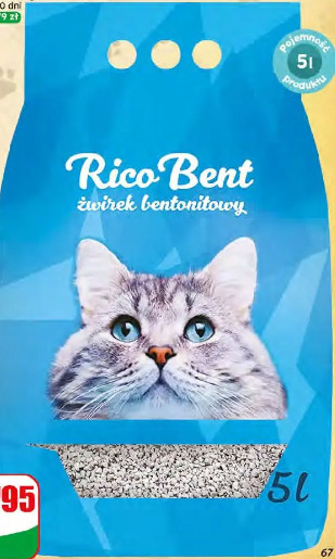 Żwirek dla kota bentonitowy Rico Bent