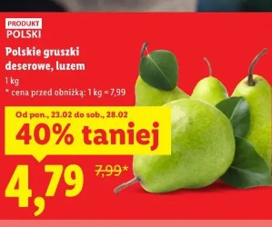 Polskie gruszki deserowe