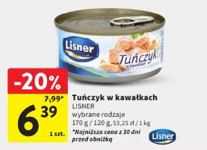 Tuńczyk w kawałkach LISNER